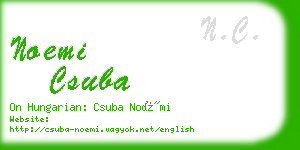 noemi csuba business card